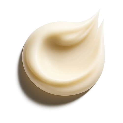 Close-up of a Aeterna Botanicals Aeterna Riche Face Moisturizer a smooth, beige cream on a white background