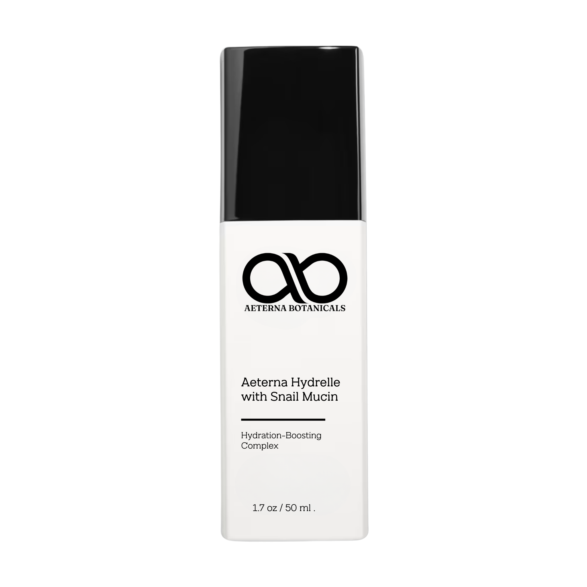 Aeterna Hydrélle hydration-boosting essence with snail mucin, designed to smooth and replenish moisture for mature skin.
